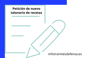 Petición de nuevo talonario de recetas